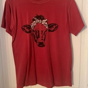 Women’s Comfort Colors brand cow T-shirt